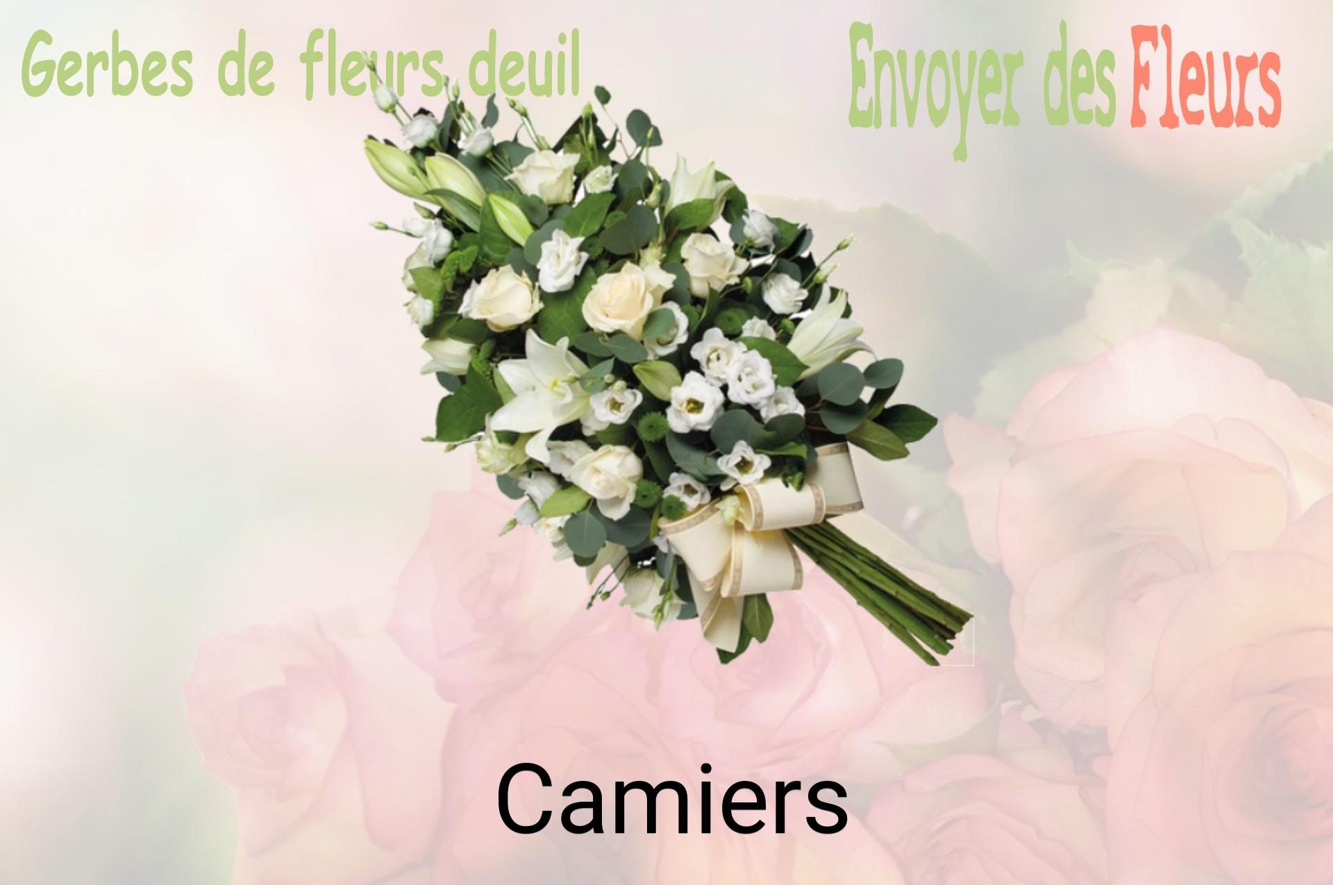 Gerbe de fleurs de deuil livrée à Camiers
